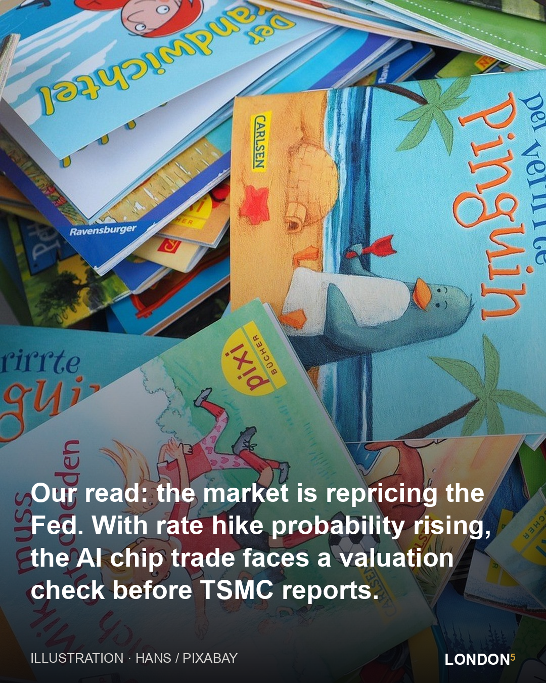 Our read: the market is repricing the Fed. With rate hike probability rising, the AI chip trade faces a valuation check before TSMC reports.