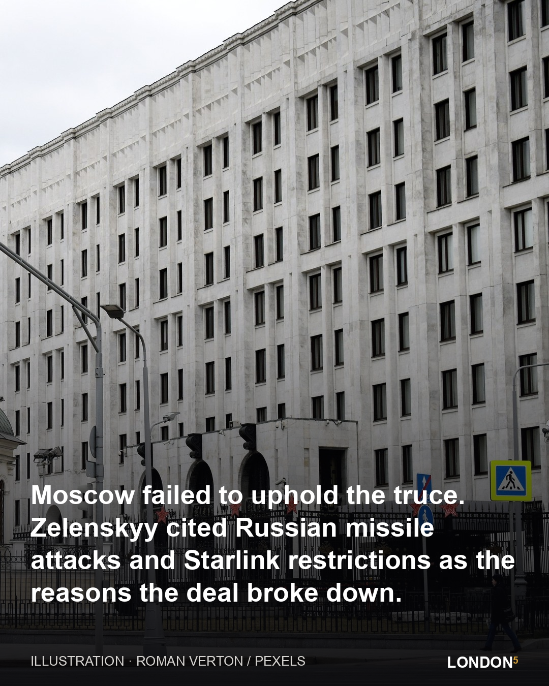 Moscow failed to uphold the truce. Zelenskyy cited Russian missile attacks and Starlink restrictions as the reasons the deal broke down.